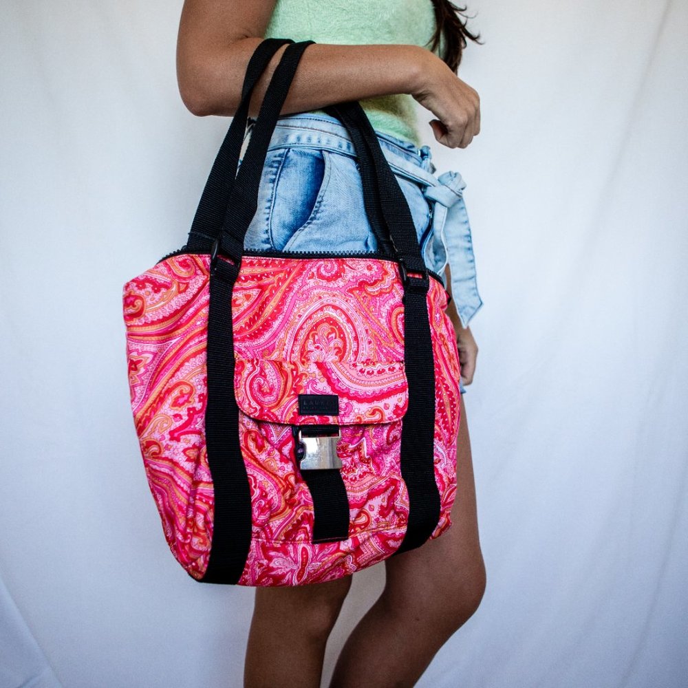 Lauren Ralph Lauren Nylon Tote Bag Paisley Print